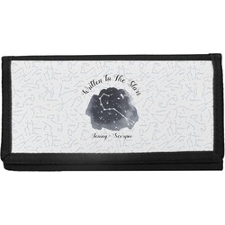 Zodiac Constellations Canvas Checkbook Cover (Personalized)