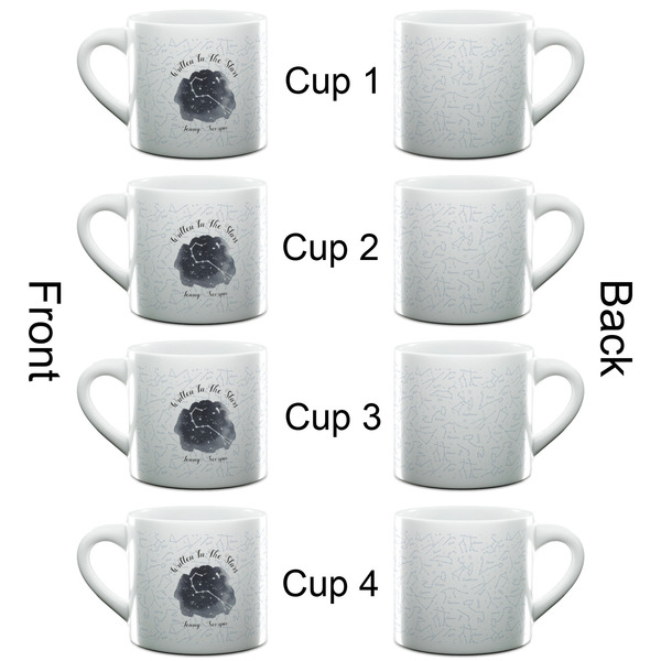 Zodiac Constellations Espresso Cup - 6oz (Double Shot Set of 4) APPROVAL