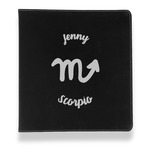 Zodiac Constellations Leather Binder - 1" - Black (Personalized)