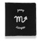 Zodiac Constellations Leather Binder - 1" - Black (Personalized)