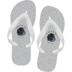 Zodiac Constellations Flip Flops - Large (Personalized)