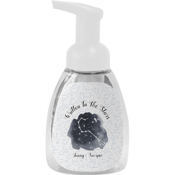 Custom Zodiac Constellations Foam Soap Bottle - White (Personalized)