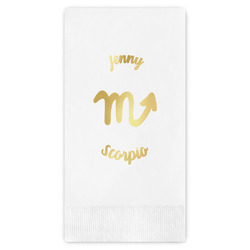 Zodiac Constellations Guest Napkins - Foil Stamped (Personalized)