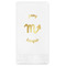 Zodiac Constellations Foil Stamped Guest Napkins - Front View
