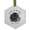 Zodiac Constellations Frosted Glass Ornament - Hexagon