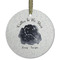 Zodiac Constellations Flat Glass Ornament - Round w/ Name or Text