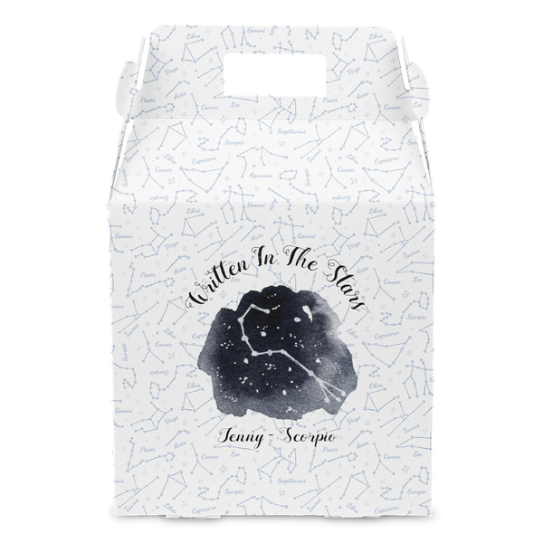 Zodiac Constellations Gable Favor Box - Front