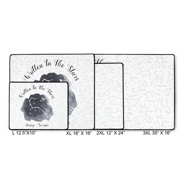 Zodiac Constellations Gaming Mats - SIZE CHART