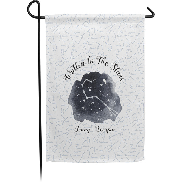 Custom Zodiac Constellations Small Garden Flag - Single Sided w/ Name or Text