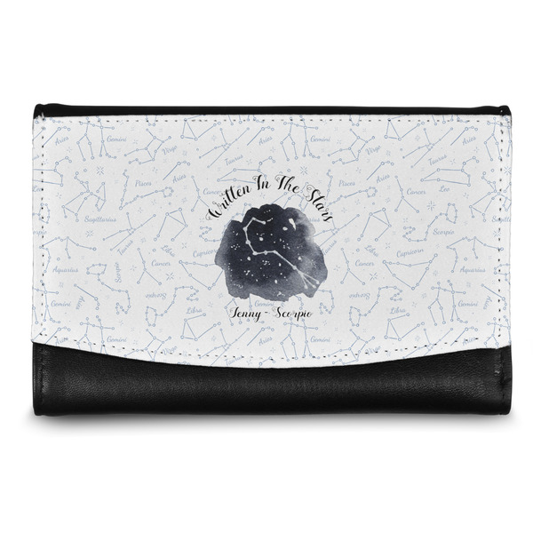 Custom Zodiac Constellations Genuine Leather Women's Wallet - Small (Personalized)