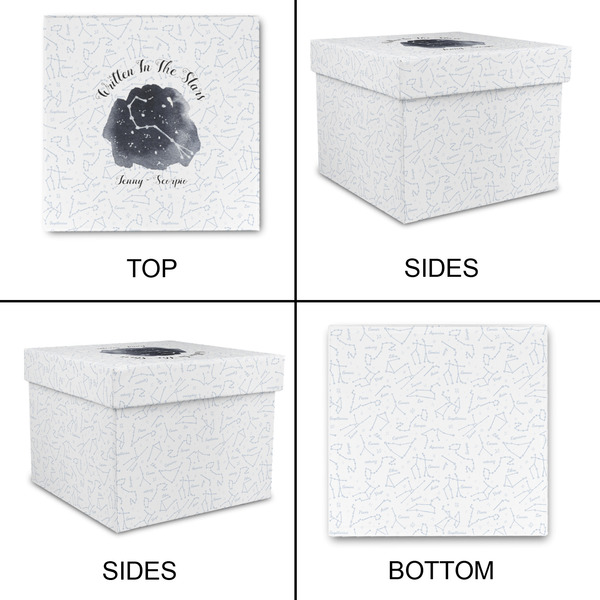 Zodiac Constellations Gift Boxes with Lid - Canvas Wrapped - Medium - Approval