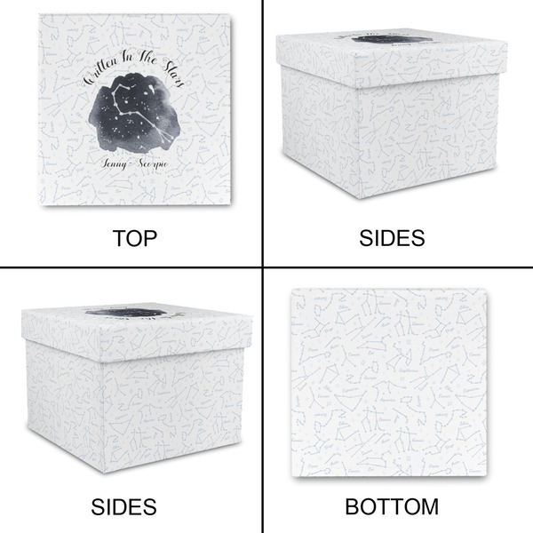 Zodiac Constellations Gift Boxes with Lid - Canvas Wrapped - Small - Approval