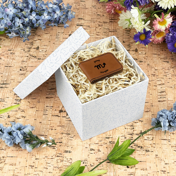 Zodiac Constellations Gift Boxes with Lid - Canvas Wrapped - Small - In Context