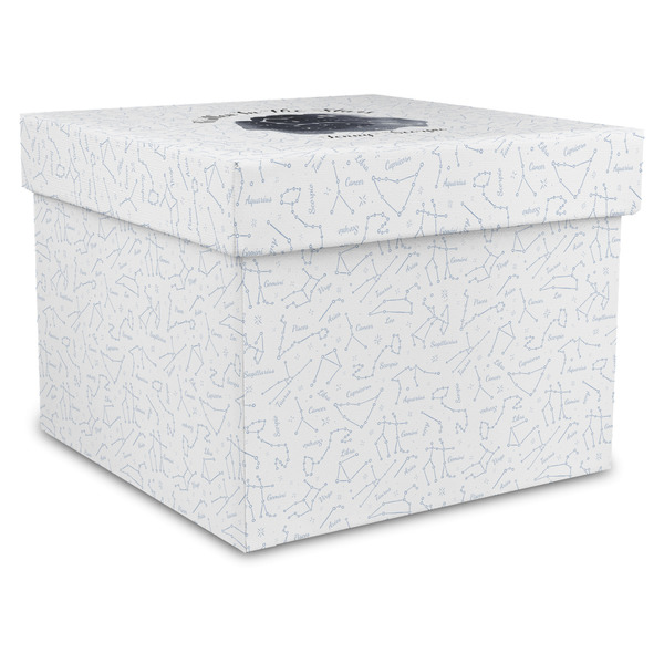 Custom Zodiac Constellations Gift Box with Lid - Canvas Wrapped - X-Large (Personalized)