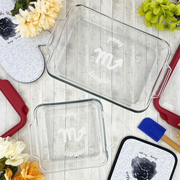 Zodiac Constellations Glass Baking Dish Set - LIFESTYLE