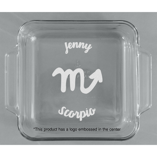 Zodiac Constellations Glass Cake Dish - APPROVAL (8x8)