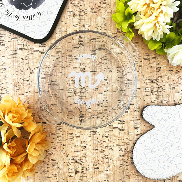 Zodiac Constellations Glass Pie Dish - LIFESTYLE
