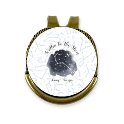 Zodiac Constellations Golf Ball Marker - Hat Clip - Gold