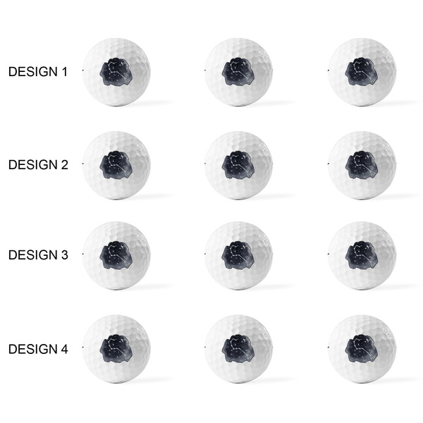 Zodiac Constellations Golf Balls - Titleist - Set of 12 - APPROVAL