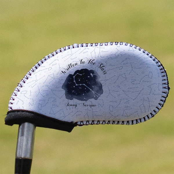 Custom Zodiac Constellations Golf Club Iron Cover (Personalized)