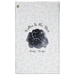 Zodiac Constellations Golf Towel - Poly-Cotton Blend w/ Name or Text