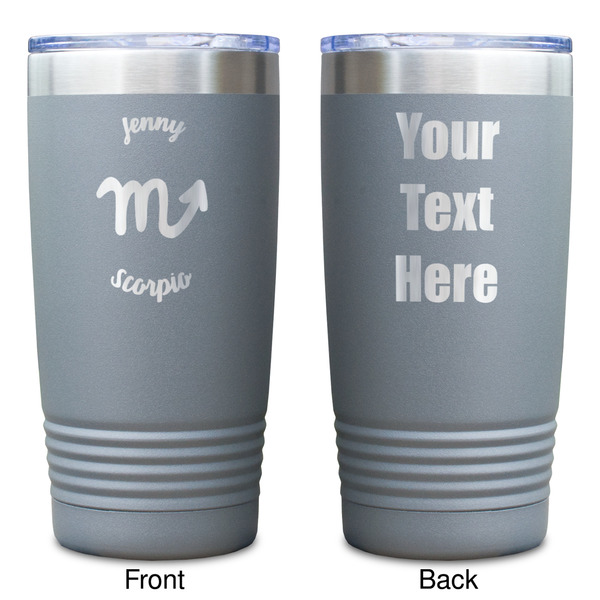 Zodiac Constellations Gray Polar Camel Tumbler - 20oz - Double Sided - Approval