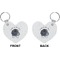 Zodiac Constellations Heart Keychain (Front + Back)