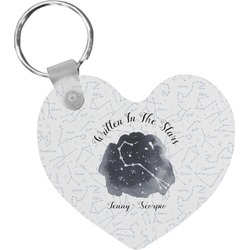 Zodiac Constellations Heart Plastic Keychain w/ Name or Text