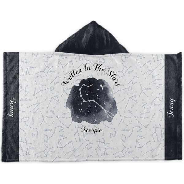 Custom Zodiac Constellations Kids Hooded Towel (Personalized)