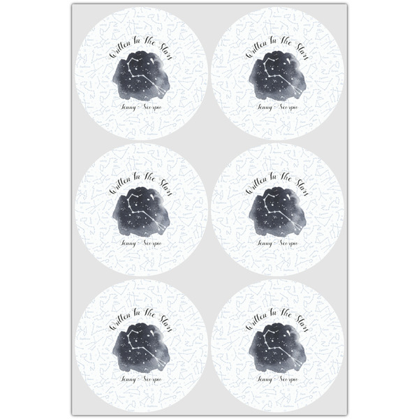 Zodiac Constellations Icing Circle - Large - Set of 6