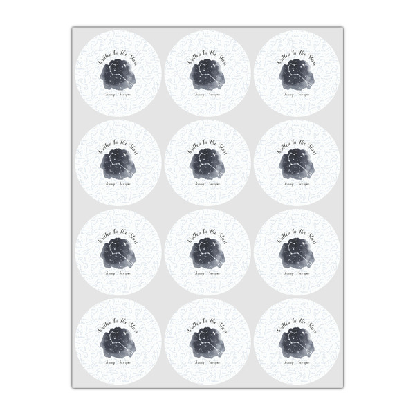 Zodiac Constellations Icing Circle - Small - Set of 12