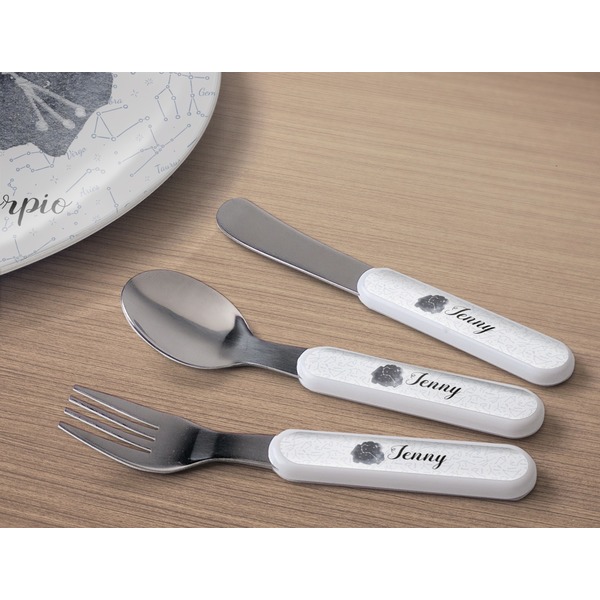 Zodiac Constellations Kids Flatware w/ Plate
