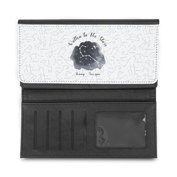Zodiac Constellations Ladies Wallet - Half Way Open
