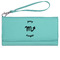 Zodiac Constellations Ladies Wallet - Leather - Teal - Front View