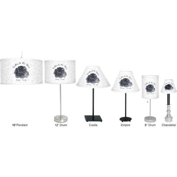 Zodiac Constellations Lamp Full View Size Comparison