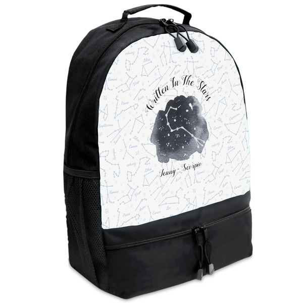 Custom Zodiac Constellations Backpacks - Black (Personalized)