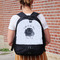 Zodiac Constellations Large Backpack - Black - On Back