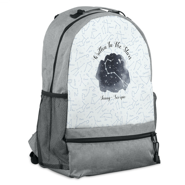 Custom Zodiac Constellations Backpack - Grey (Personalized)