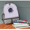 Zodiac Constellations Large Backpack - Gray - On Desk