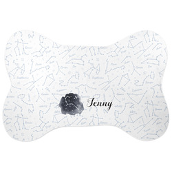 Zodiac Constellations Bone Shaped Dog Food Mat (Large) (Personalized)