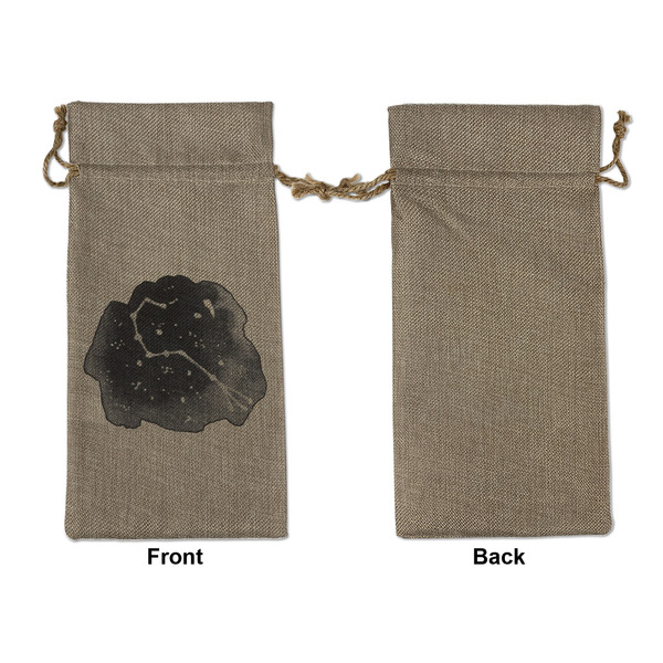 Zodiac Constellations Large Burlap Gift Bags - Front Approval