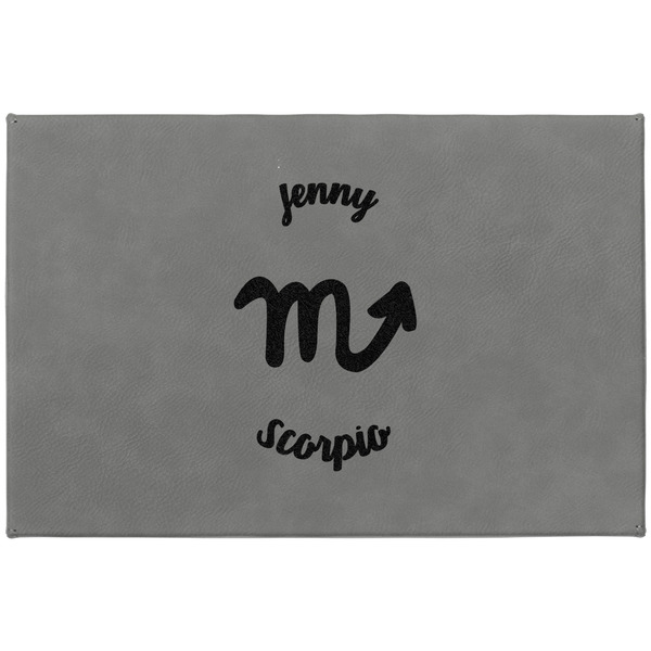 Zodiac Constellations Large Engraved Gift Box with Leather Lid - Approval