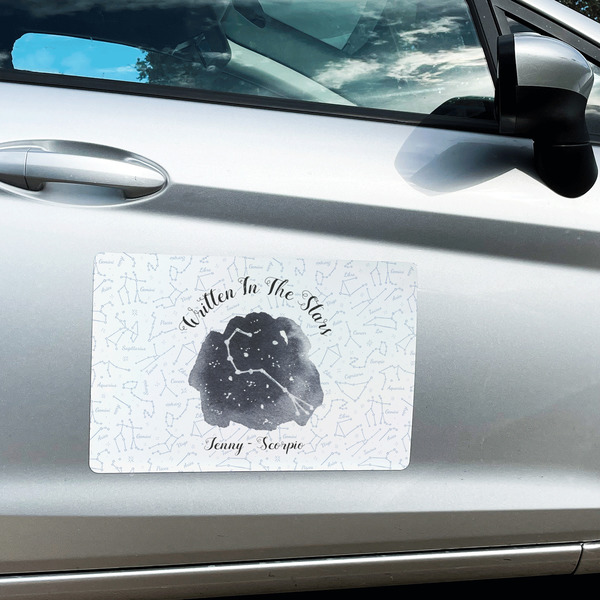 Zodiac Constellations Large Rectangle Car Magnets- In Context