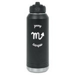 Zodiac Constellations Water Bottle - Laser Engraved - Front (Personalized)
