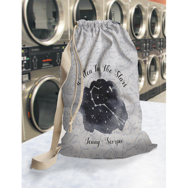 Zodiac Constellations Laundry Bag in Laundromat