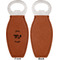 Zodiac Constellations Leather Bar Bottle Opener - Front and Back (single sided)