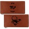 Zodiac Constellations Leather Checkbook Holder Front and Back