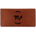 Zodiac Constellations Leatherette Checkbook Holder (Personalized)