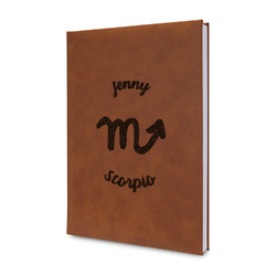 Zodiac Constellations Leather Sketchbook - Small - Double Sided (Personalized)