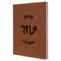 Zodiac Constellations Leatherette Journal - Large - Single Sided (Personalized)